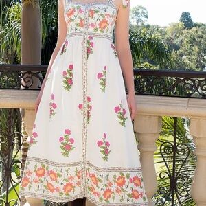 THML Floral White Dress